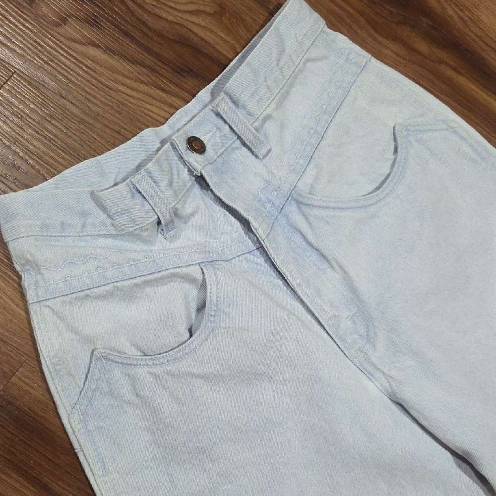 Vintage Wrangler Bareback Women's High Rise Sky Blue Jeans Western